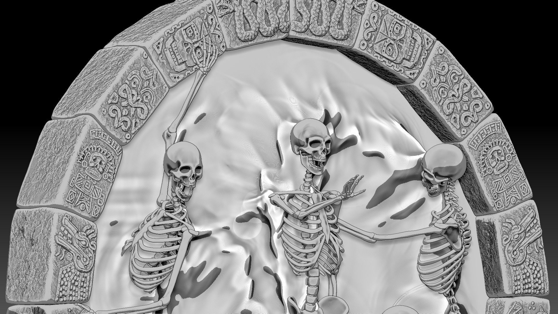 Death portal 3D model_5