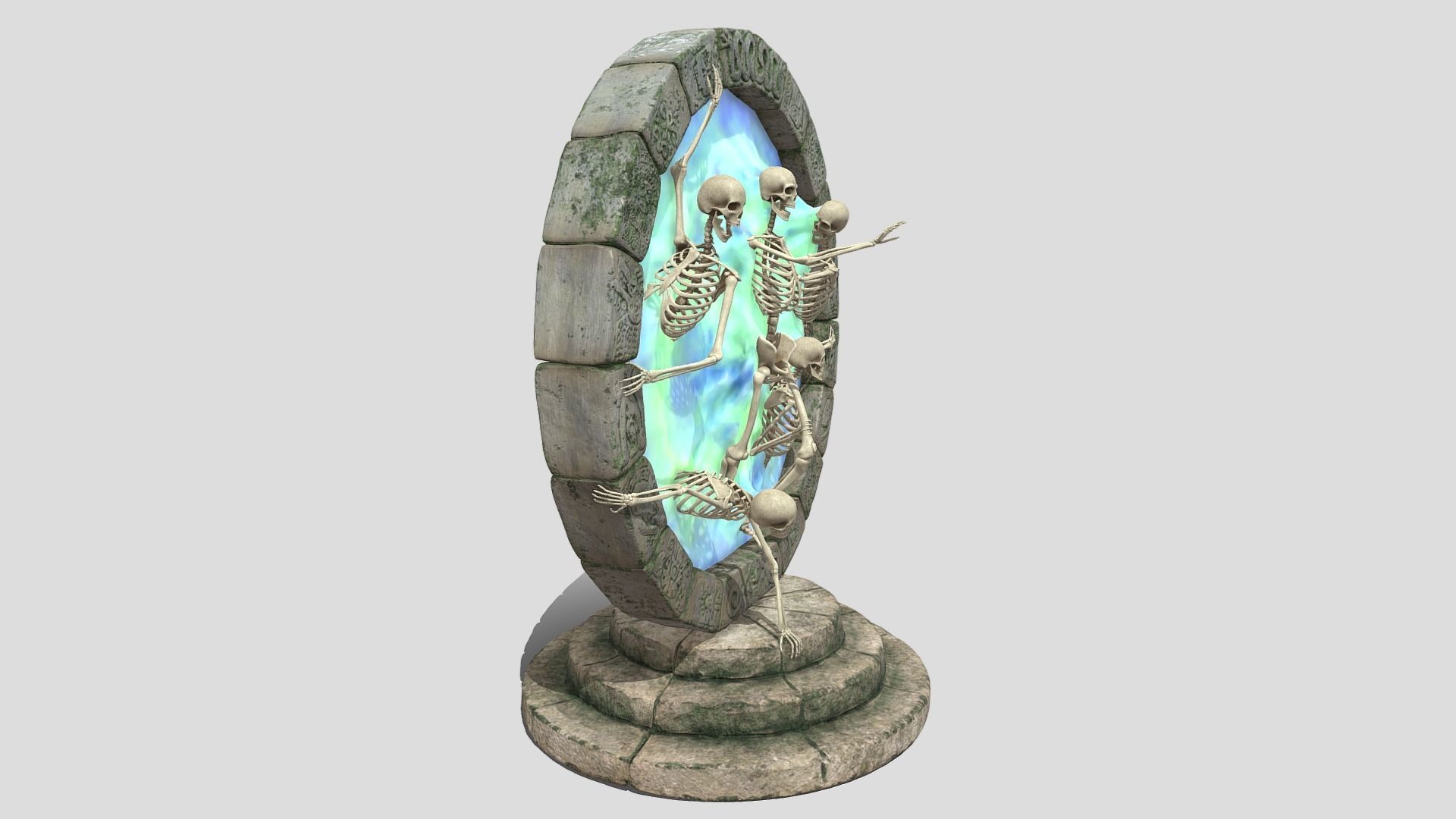 Death portal 3D model_9