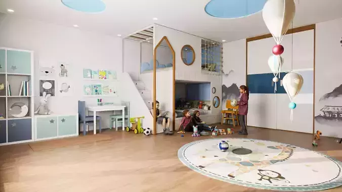 Kids Room Unreal Engine 3D model