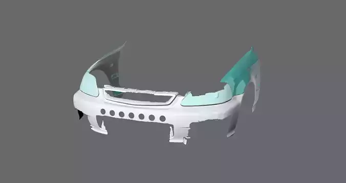 honda civic  front 3d scan 3D model