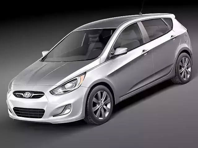 Hyundai Accent Hatchback 2012 3D Model