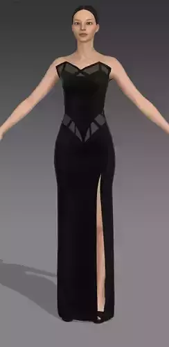 Corset dress  vual detail