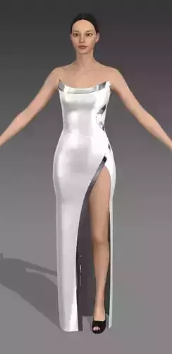 hourglass strap strapless dress