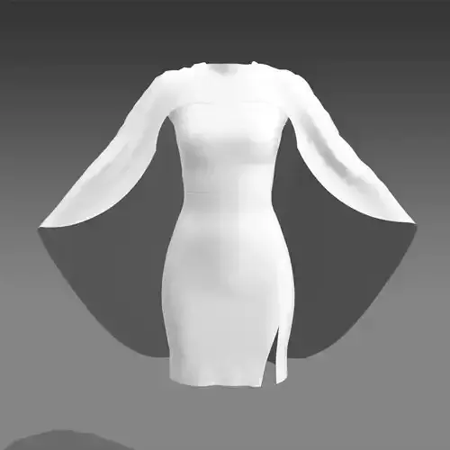 white color cup dress 