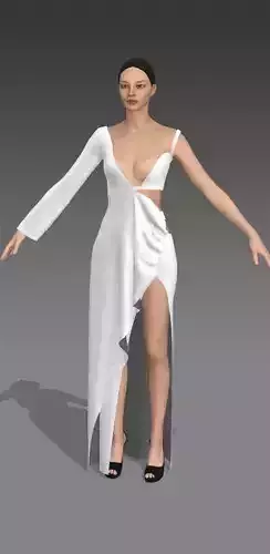 dress asymetric one shoulder