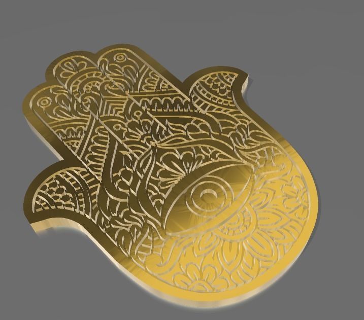 FATIMA HAND - 3 DESIGNS 3D print model_7