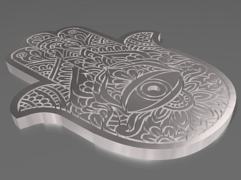 FATIMA HAND - 3 DESIGNS 3D print model_6