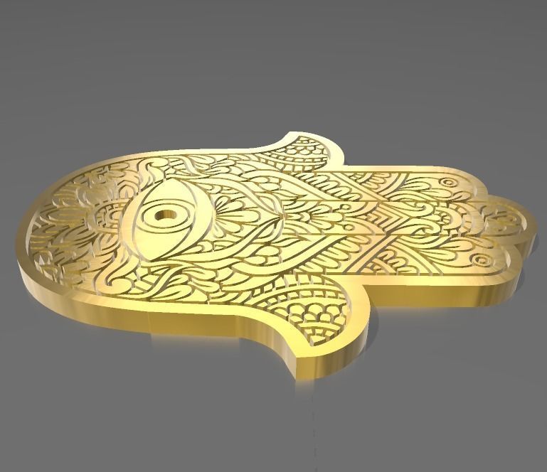 FATIMA HAND - 3 DESIGNS 3D print model_2