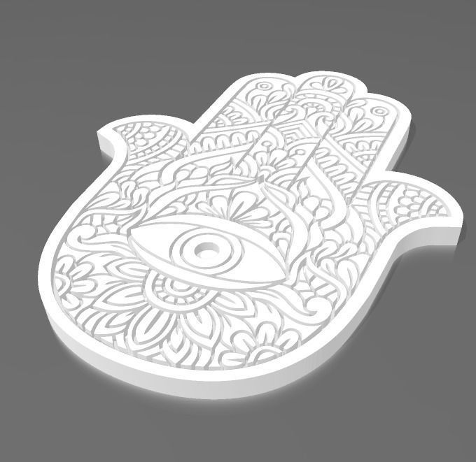 FATIMA HAND - 3 DESIGNS 3D print model_4