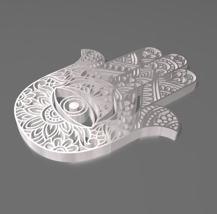 FATIMA HAND - 3 DESIGNS 3D print model_3
