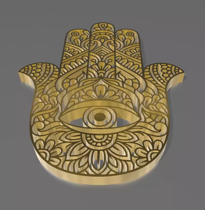 FATIMA HAND - 3 DESIGNS 3D print model_0