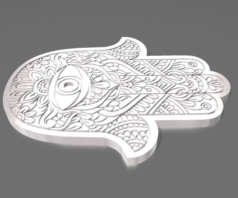 FATIMA HAND - 3 DESIGNS 3D print model_5