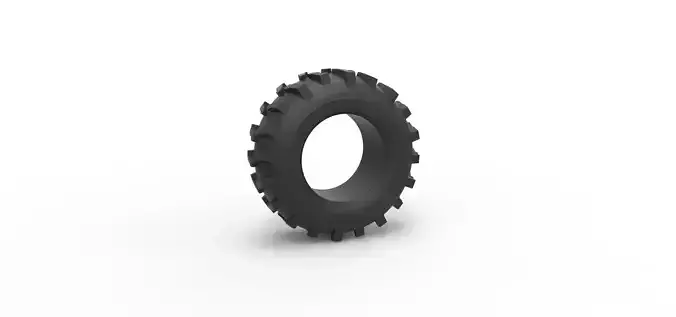 Mud dragster front tire 4 Scale 1 to 25