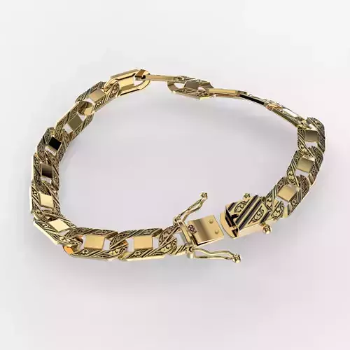 Jewelry CLASP box and tracery link bracelet STL ready for Print