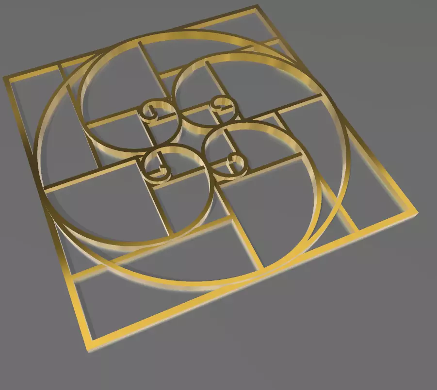 GEOMETRIA FIBONACCI 3D print model_0