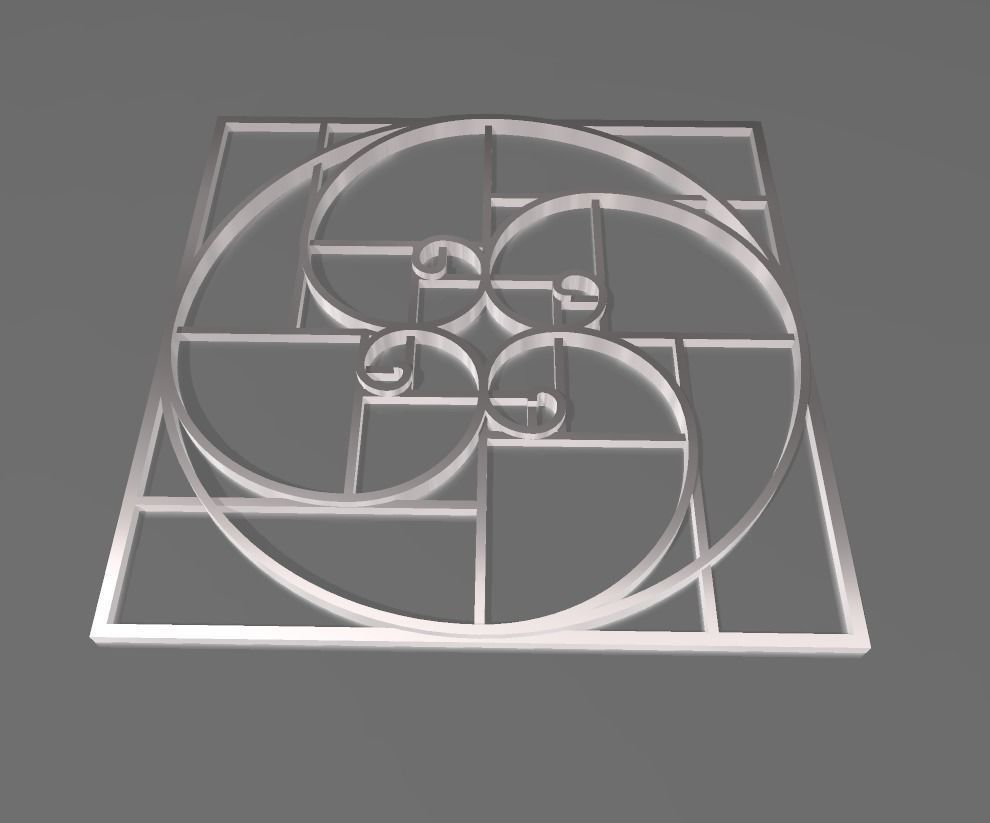 GEOMETRIA FIBONACCI 3D print model_3