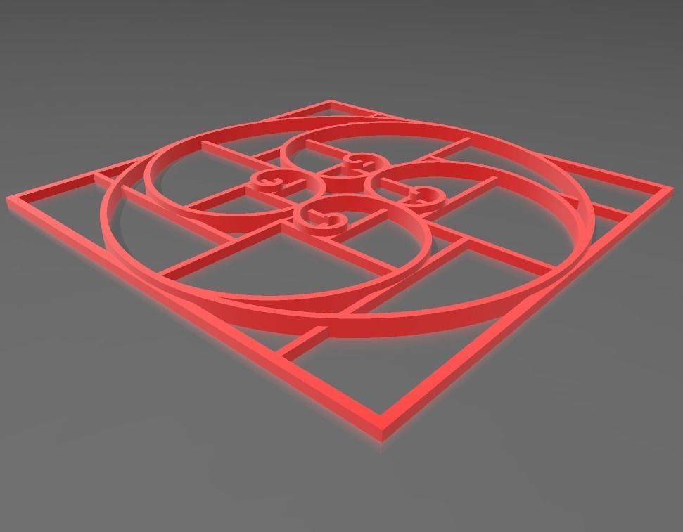 GEOMETRIA FIBONACCI 3D print model_2