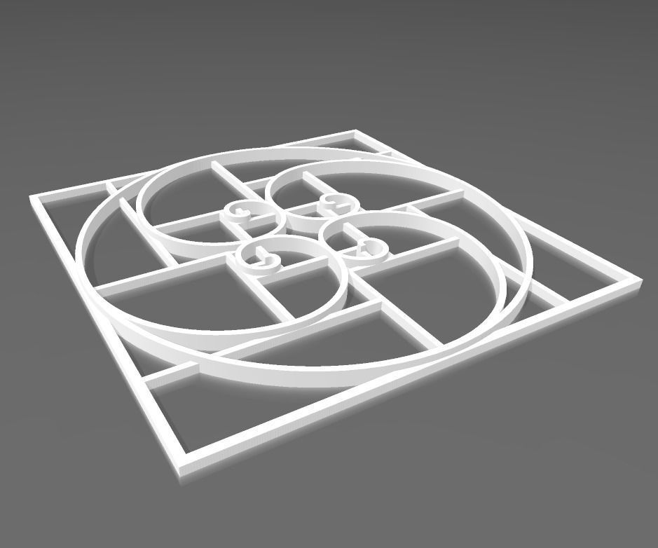 GEOMETRIA FIBONACCI 3D print model_1