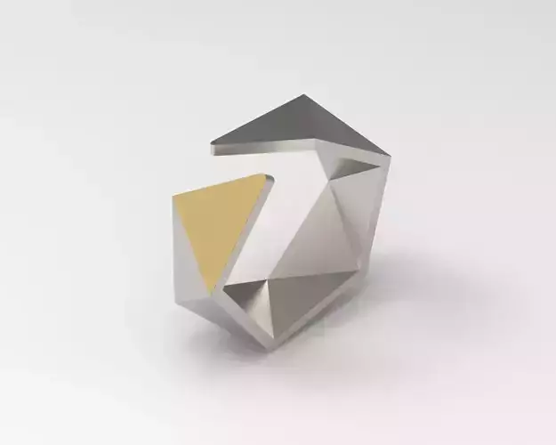 R 172 Geometric and cuff style band 3D print model