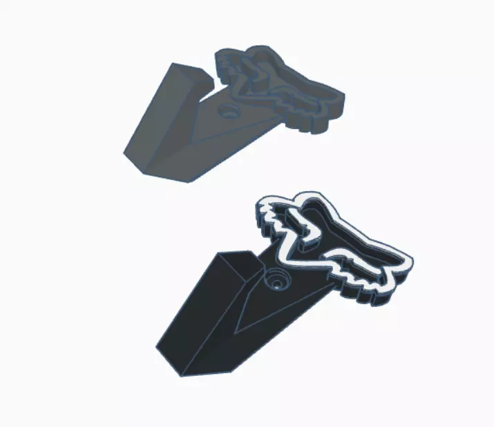 FOX COAT RACK HOOK 3D print model