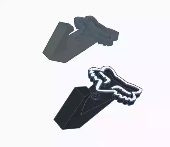 FOX COAT RACK HOOK 3D print model