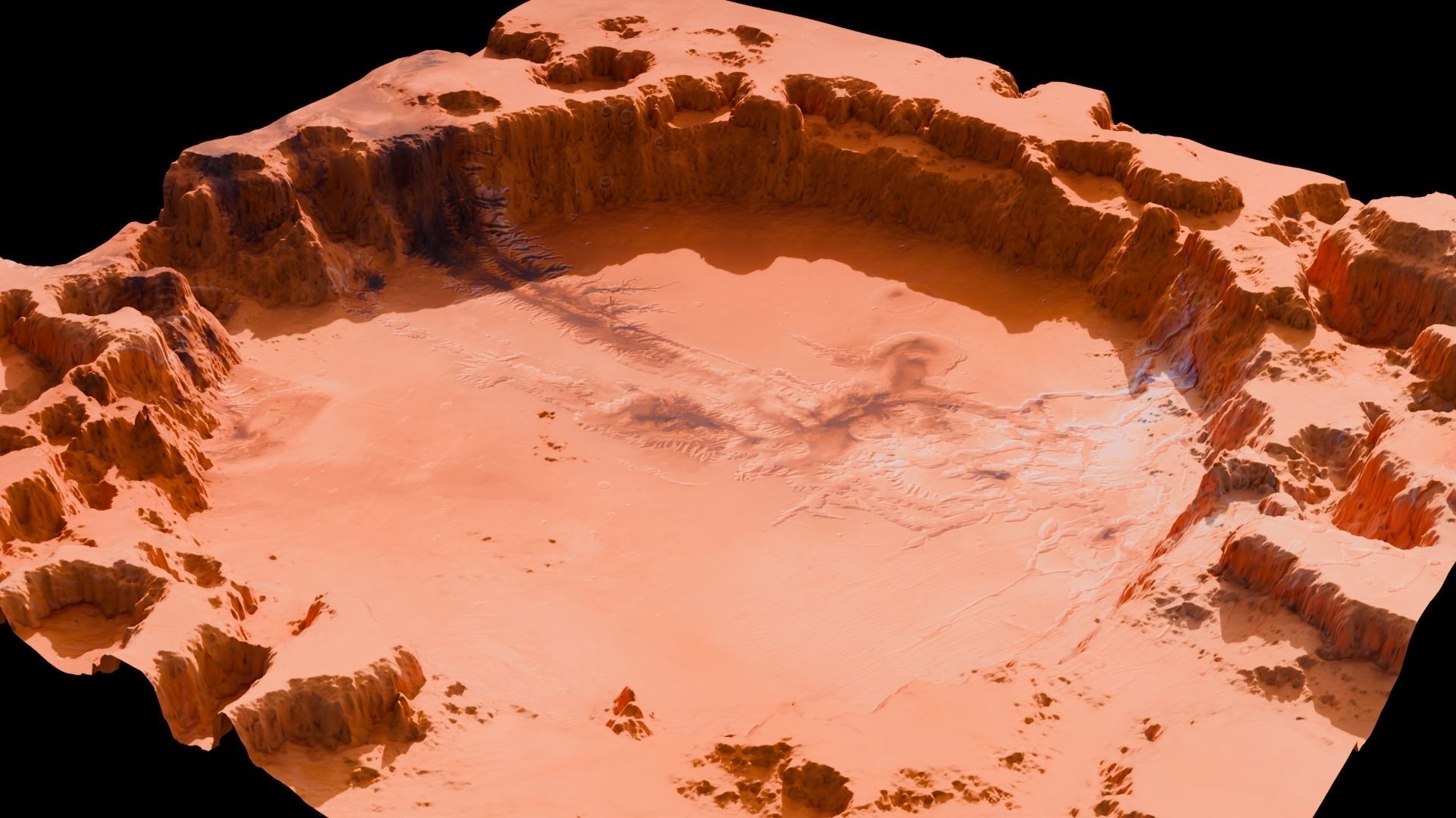 Landscape Crater 3D model  16 K 3D model_12