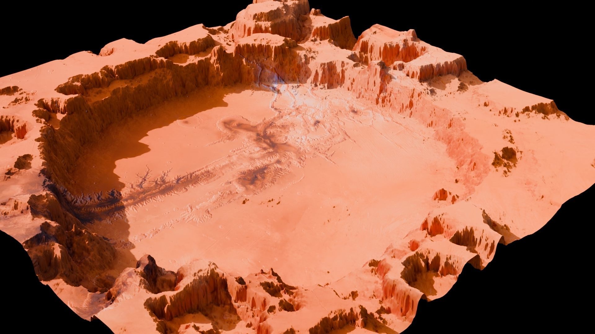 Landscape Crater 3D model  16 K 3D model_21