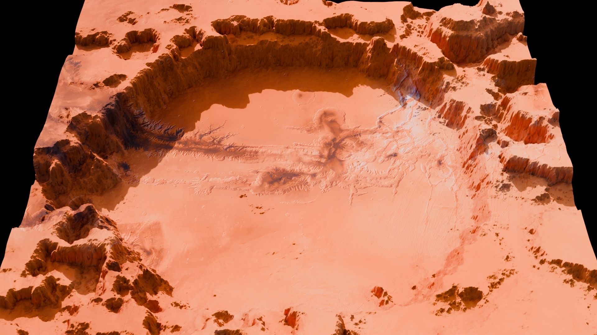 Landscape Crater 3D model  16 K 3D model_14