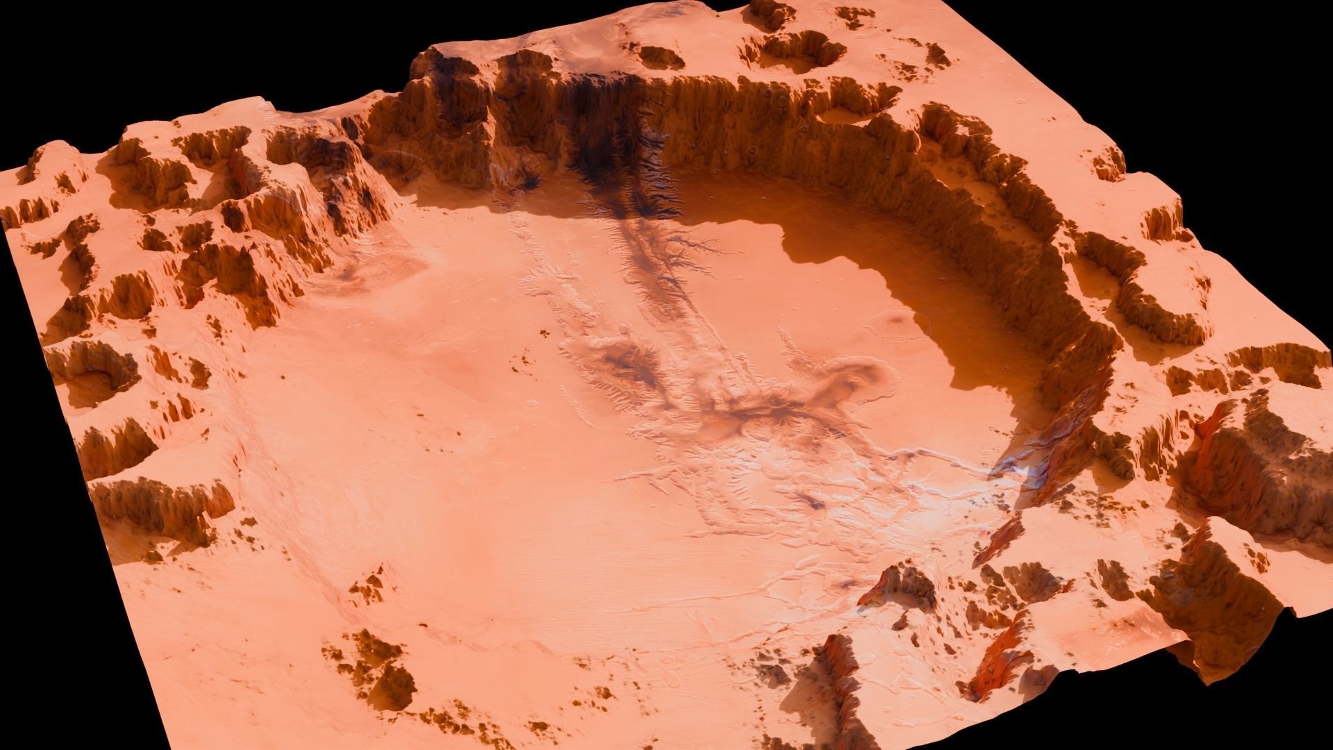 Landscape Crater 3D model  16 K 3D model_15