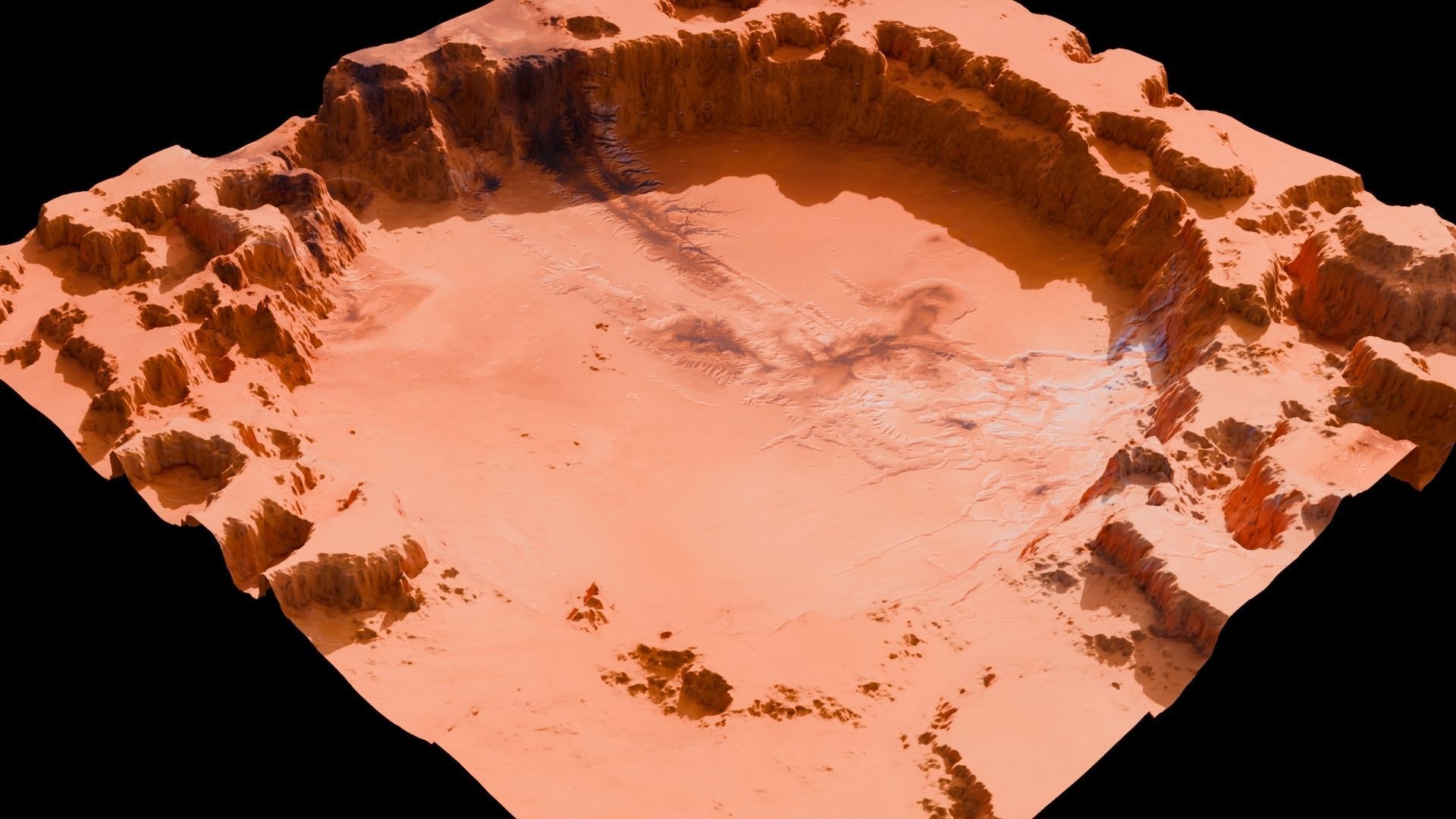Landscape Crater 3D model  16 K 3D model_3