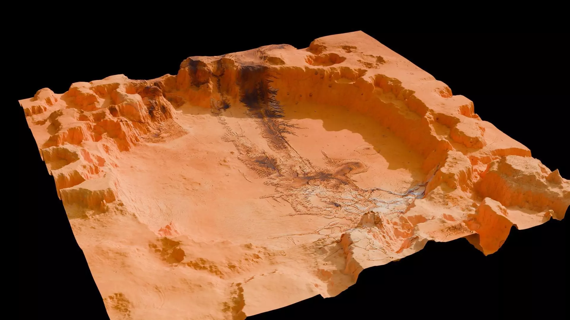 Landscape Crater 3D model  16 K 3D model_0