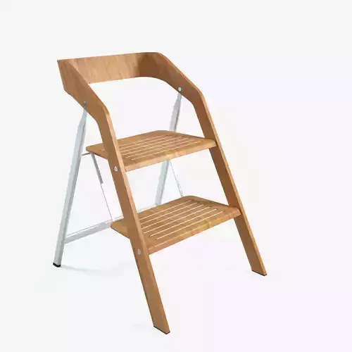 Vintage Usit Stepladder Chair 2-Step Version 3D model