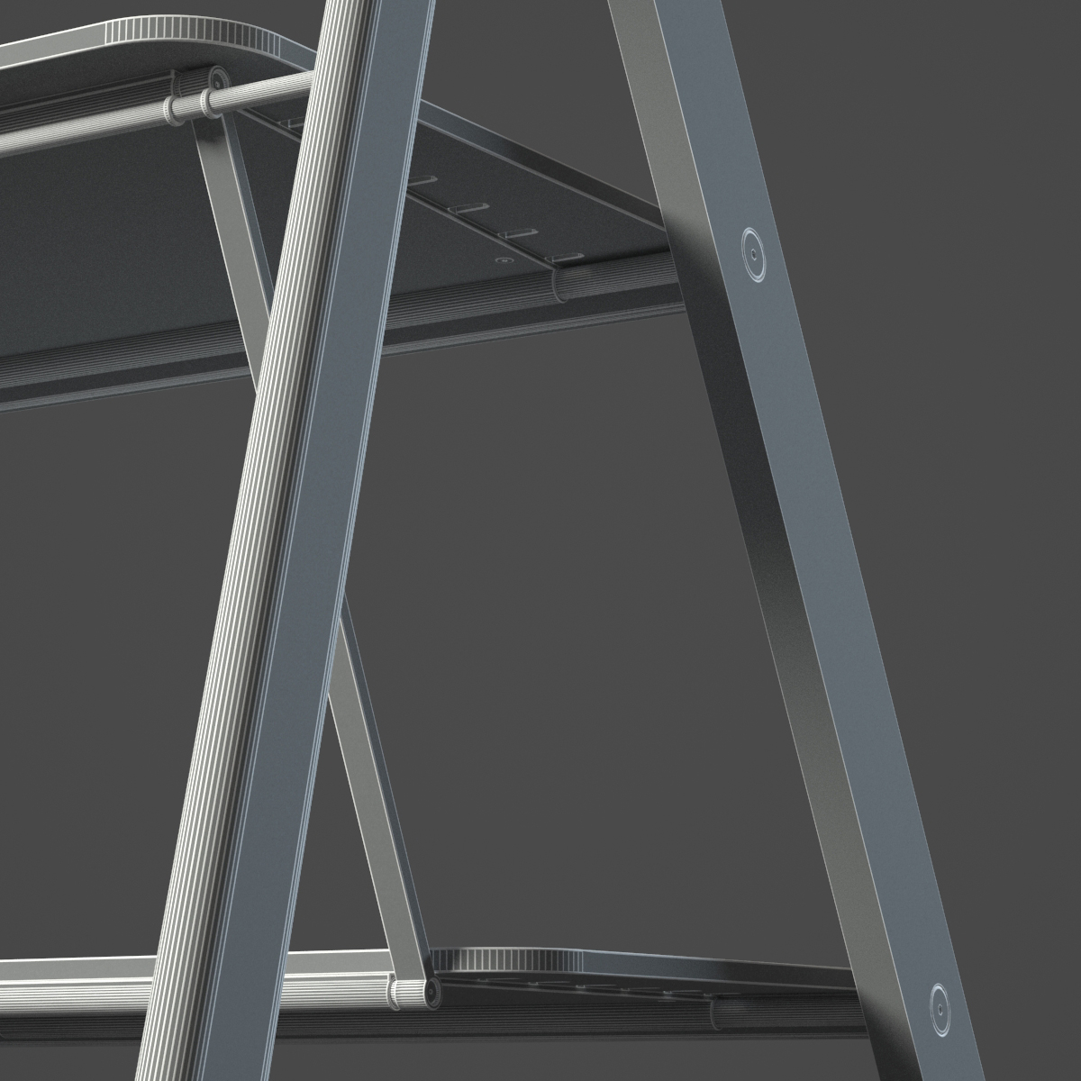 Vintage Usit Stepladder Chair 2Step Version 3D Model .max