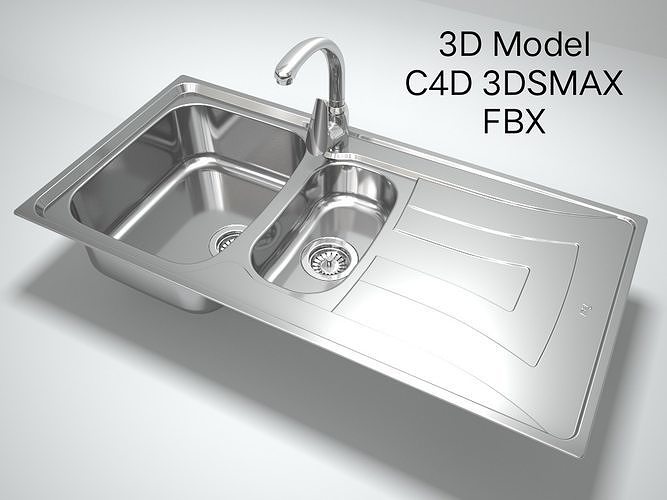 3D Model Kitchen Sink TEKA Universo 1-5 B 1D 3D model