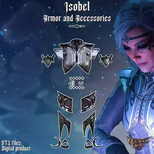 Isobel Fantasy Armor and Accessories Baldurs Gate 3 3D print model