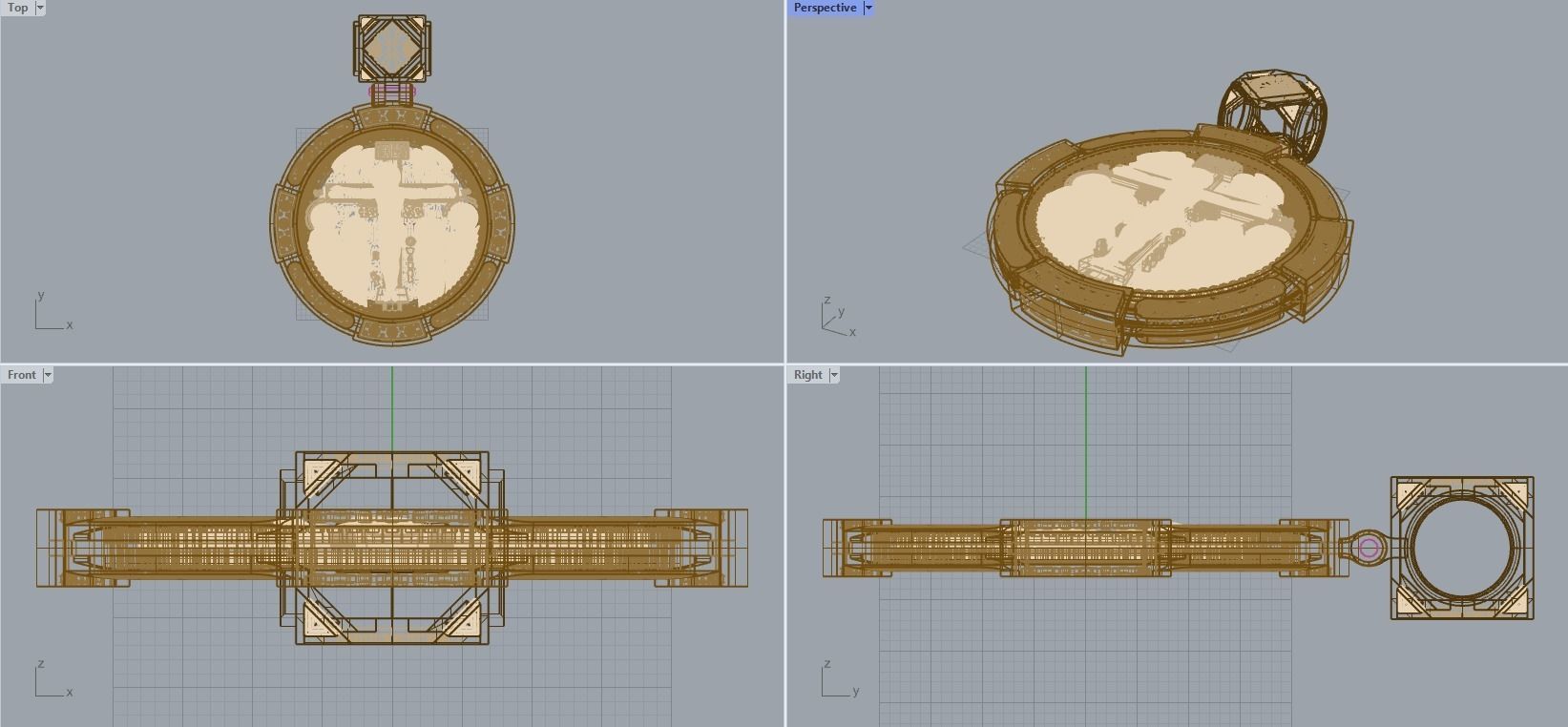 P 142 Crucifixion of Christ with upcoming 3D print model_16