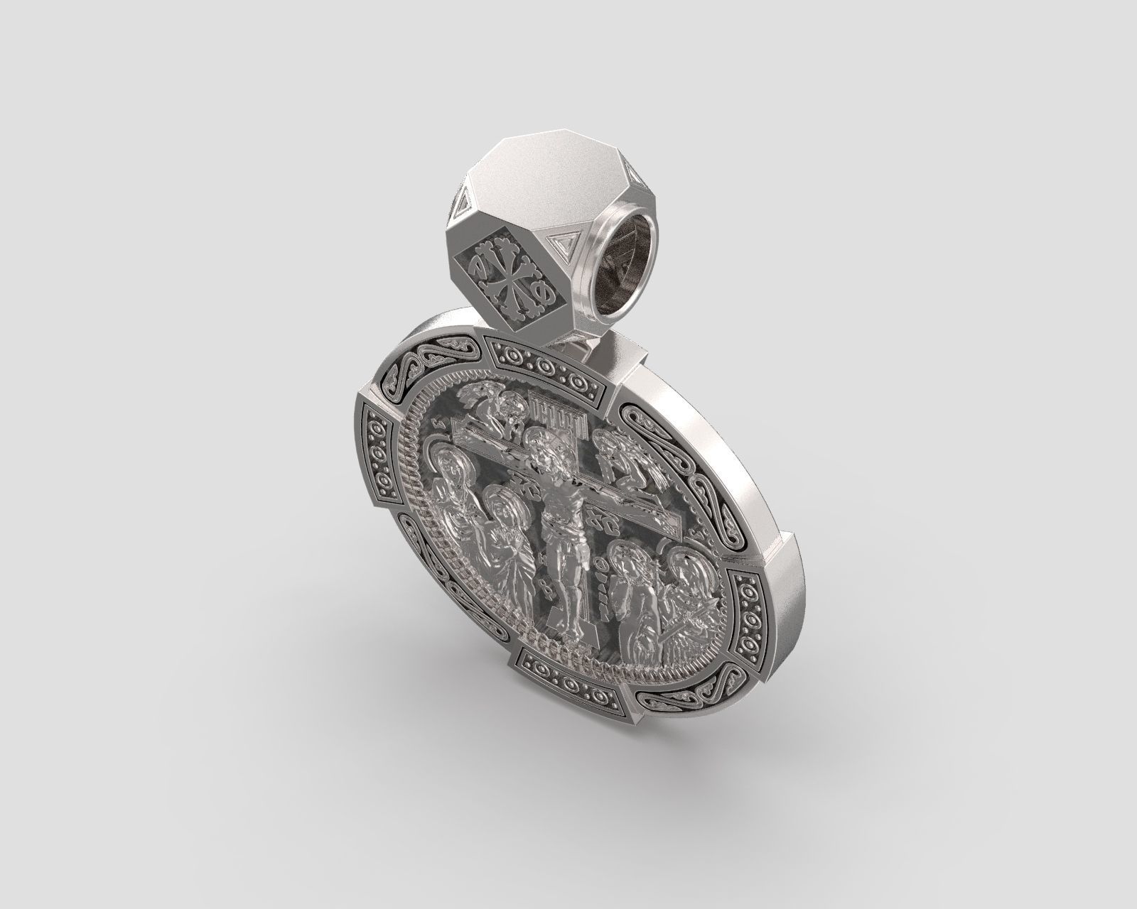 P 142 Crucifixion of Christ with upcoming 3D print model_3