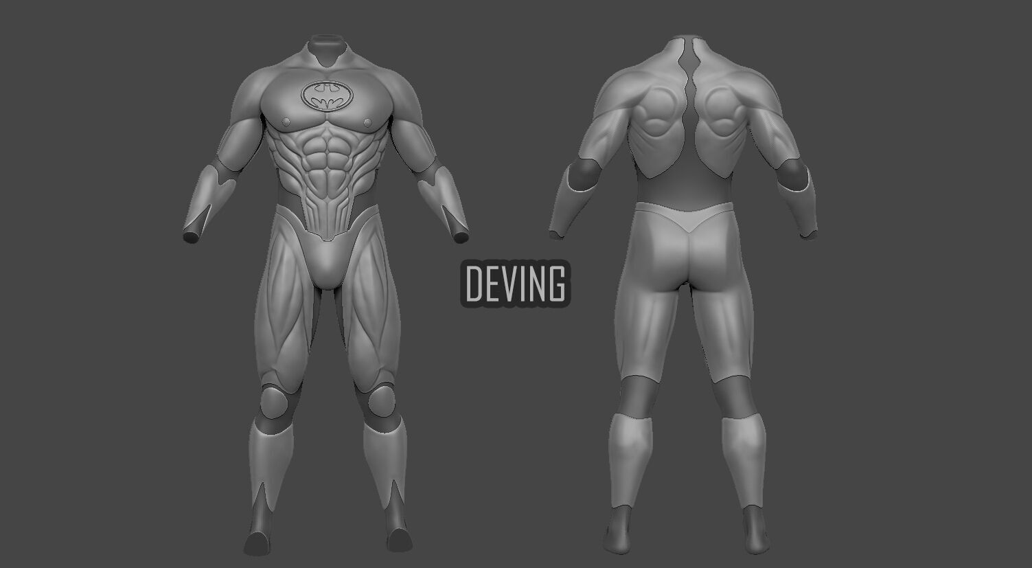 PANTHER FOREVER BATSUIT 1995 3D print model_10