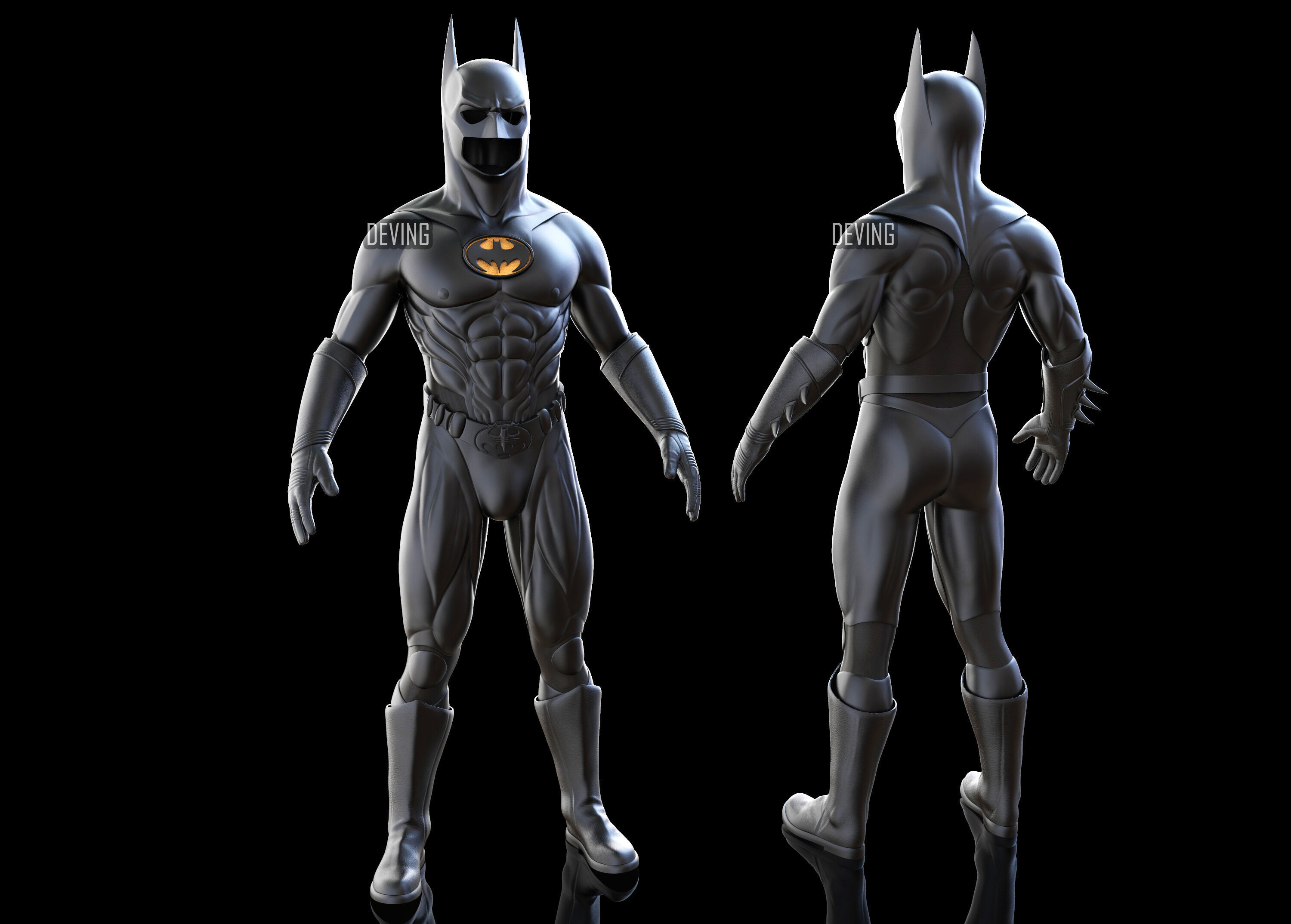 PANTHER FOREVER BATSUIT 1995 3D print model_2
