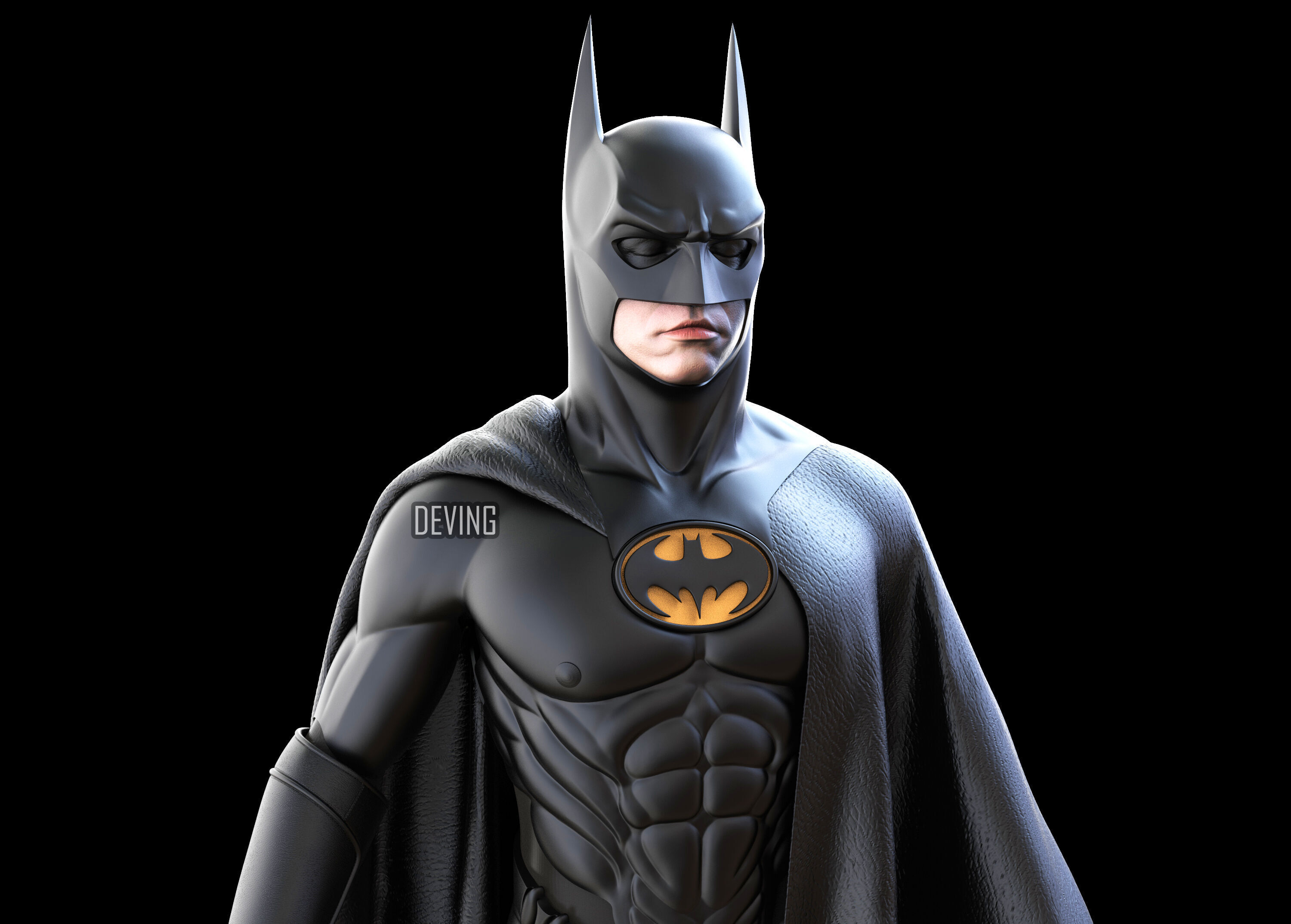 PANTHER FOREVER BATSUIT 1995 3D print model_1