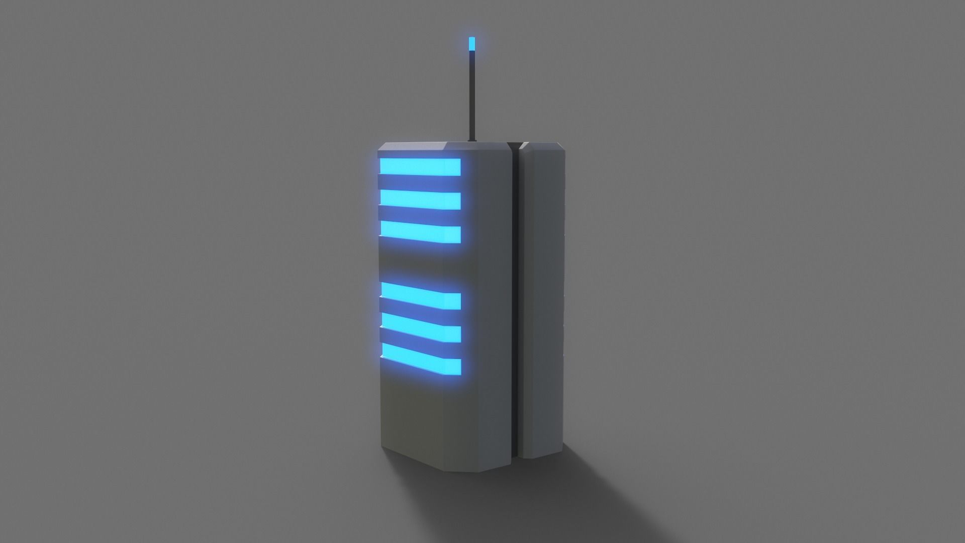 PBR Sci-Fi Building A21 Low-poly 3D model_6