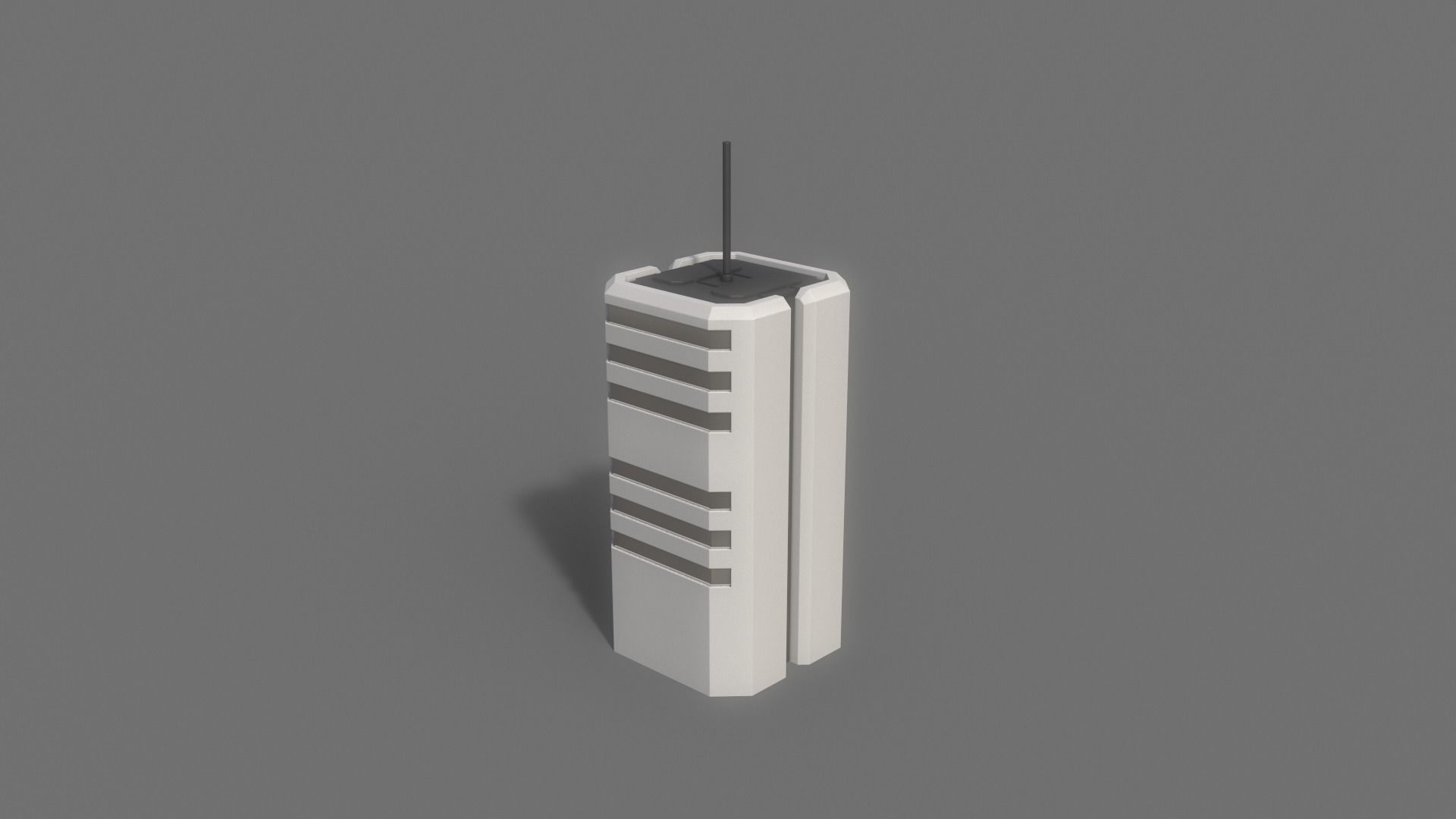 PBR Sci-Fi Building A21 Low-poly 3D model_7