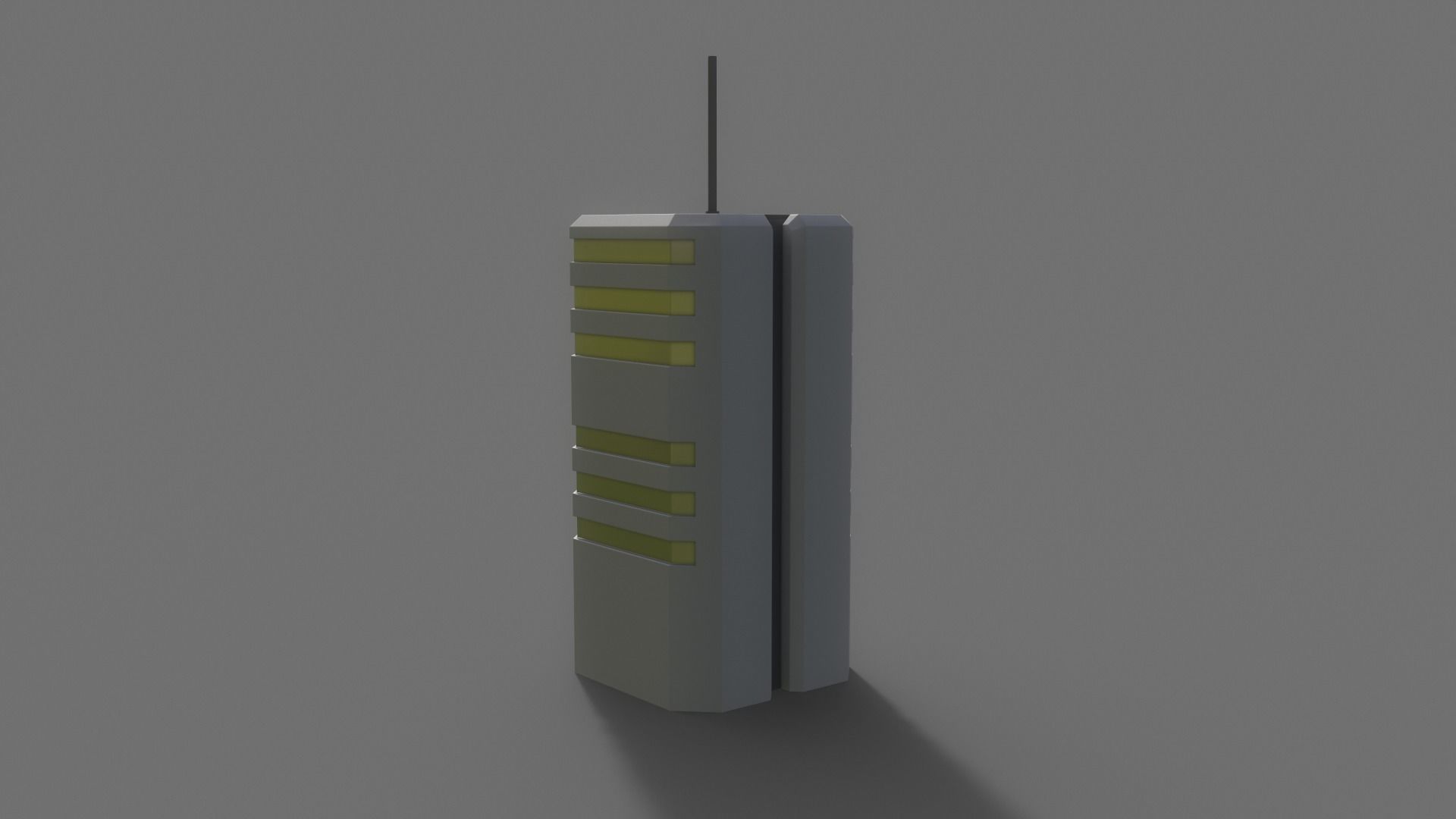 PBR Sci-Fi Building A21 Low-poly 3D model_9