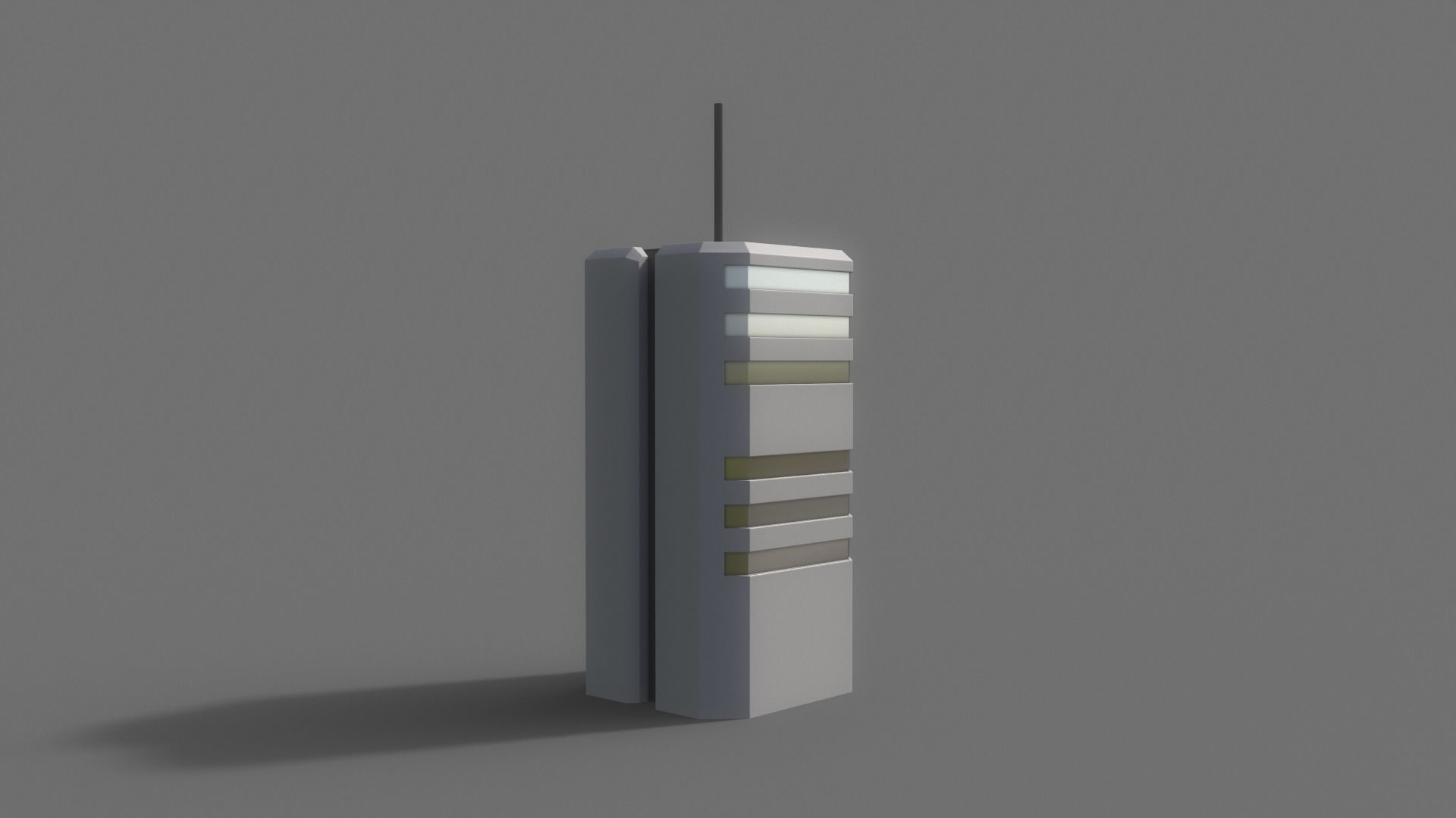 PBR Sci-Fi Building A21 Low-poly 3D model_8