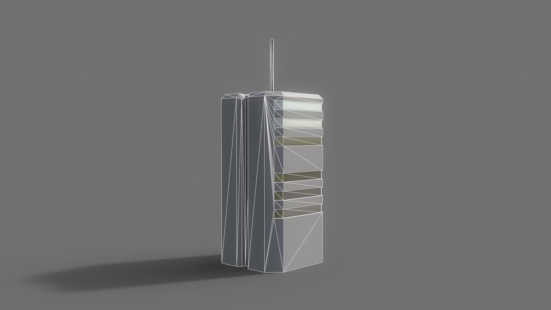 PBR Sci-Fi Building A21 Low-poly 3D model_11