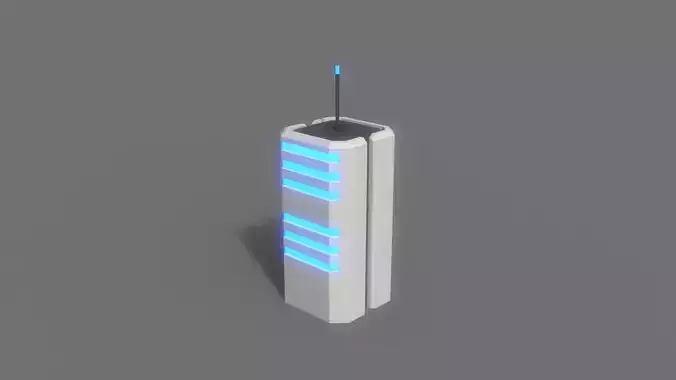 PBR Sci-Fi Building V21