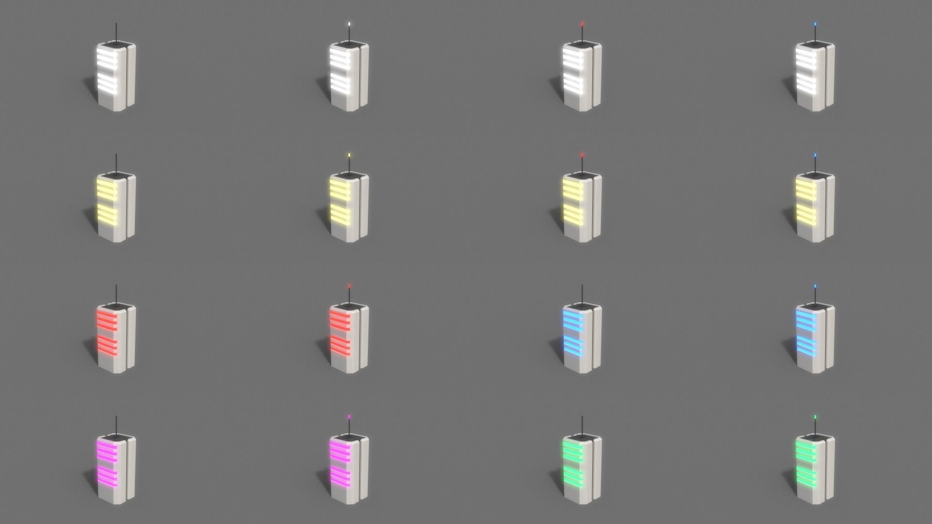 PBR Sci-Fi Building A21 Low-poly 3D model_3