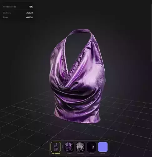 Female Elegant Top PBR 4k