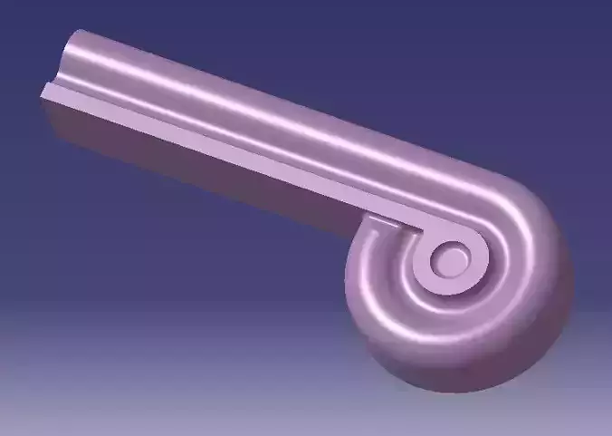 End of stair handrail STL-file for CNC-mashine 52882