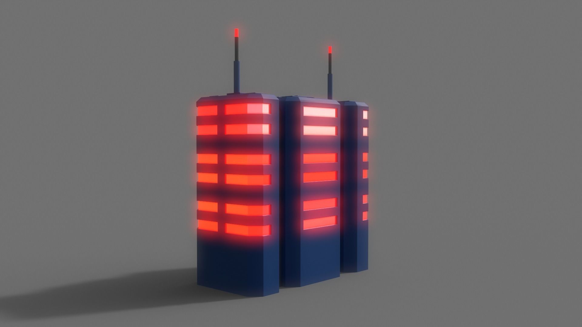 PBR Sci-Fi Building A24 Low-poly 3D model_5